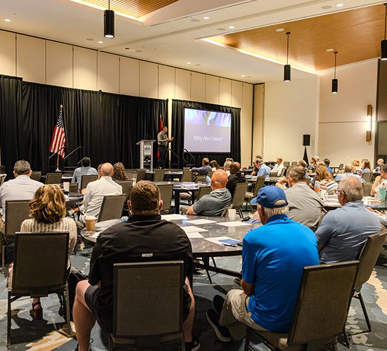 Dwayne Riner speaking at a conference
